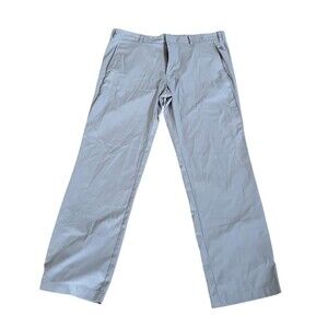 adidas Golf Pants Mens Size Waist 36 Light Gray Flat Front Straight Leg Chino